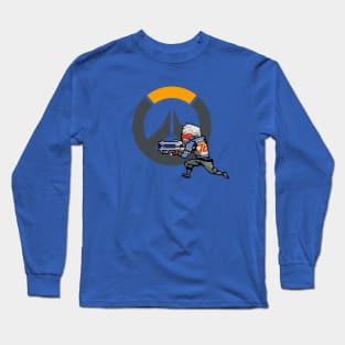 Overwatch - 16-Bit Soldier 76 W/ Logo Long Sleeve T-Shirt